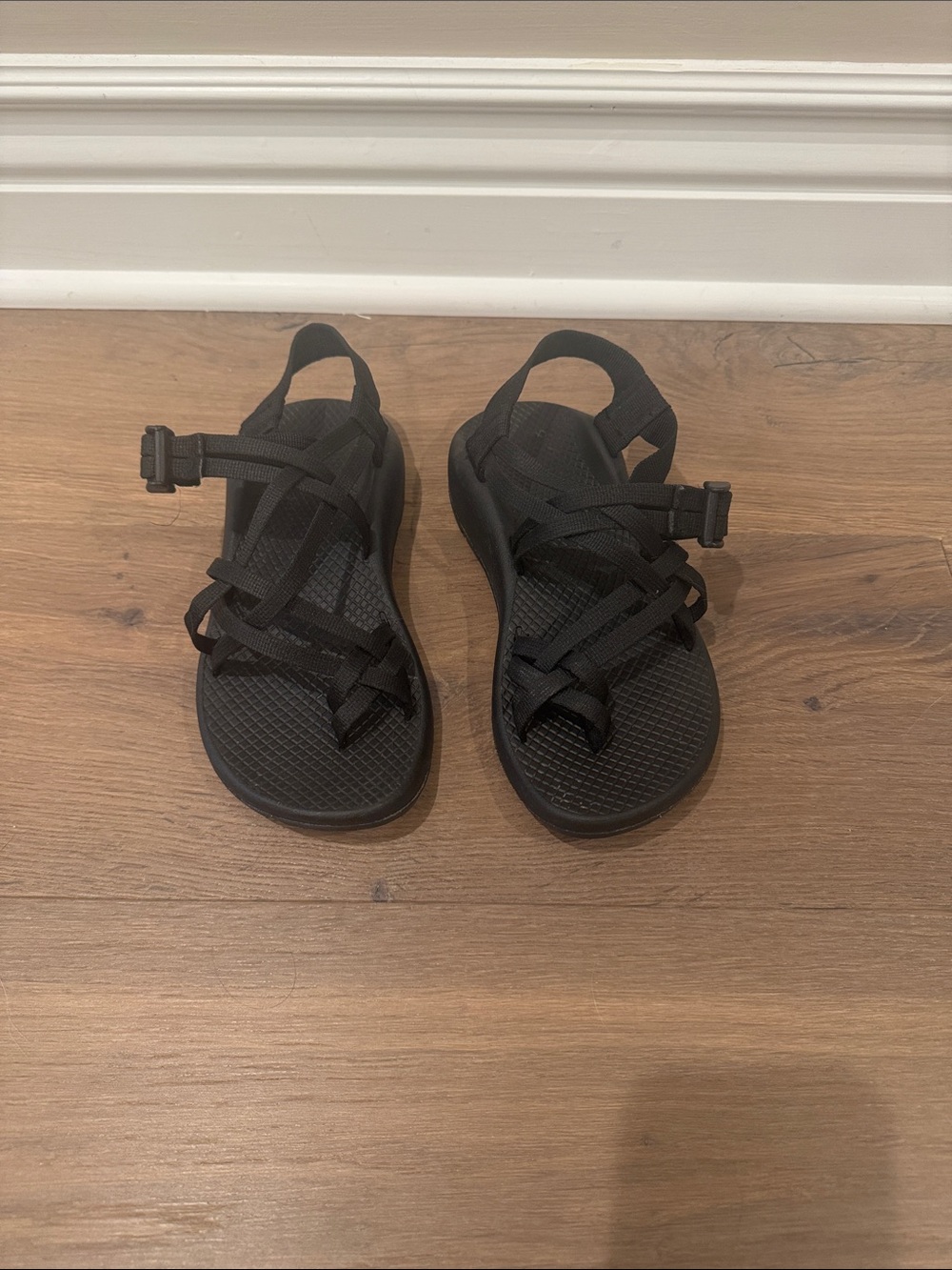 Chaos Black Strappy Outdoor Sandals